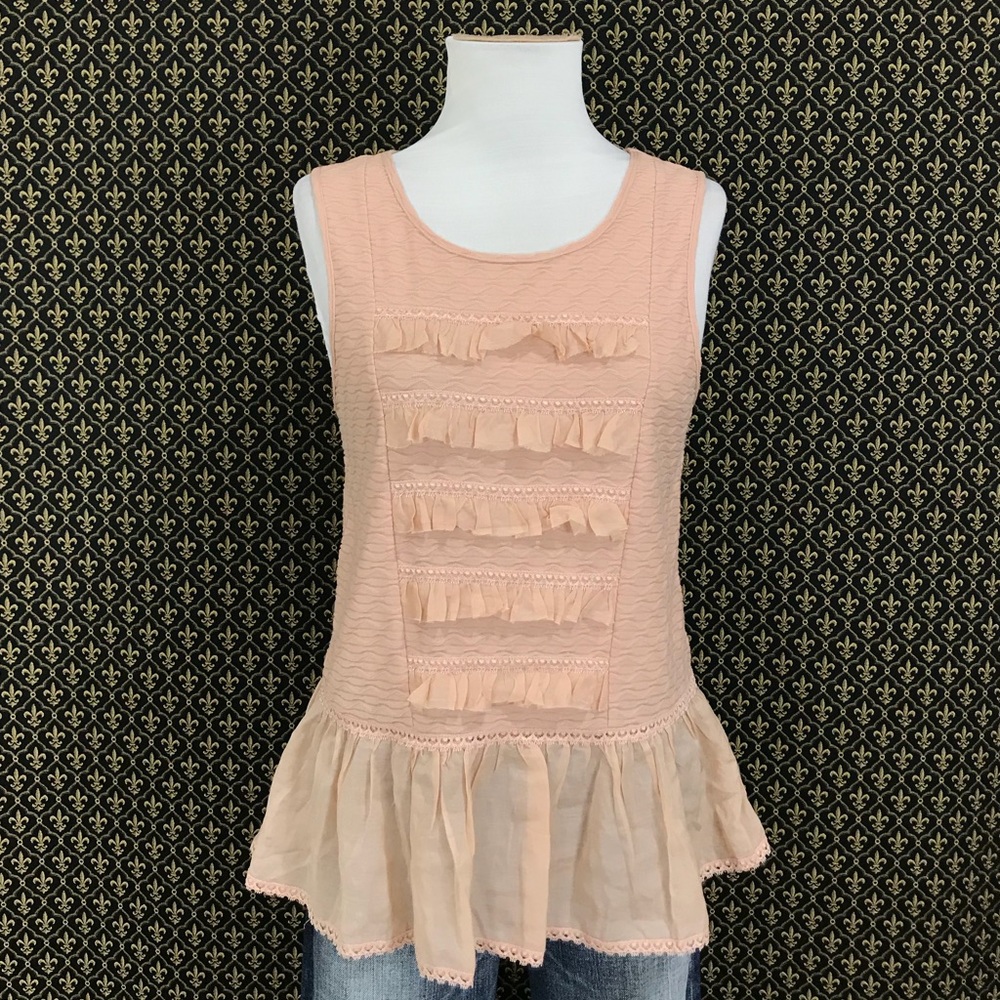 Free People Ruffle Tank